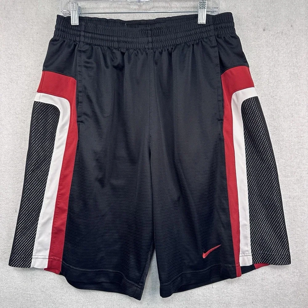 Nike Basketball Shorts Dri-Fit Men's Large Elastic Waist Drawstring Athletic